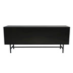 Meuble TV Rochester à 2 tiroirs et 4 étagères avec pieds en fer