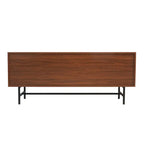 Meuble TV Rochester à 2 tiroirs et 4 étagères avec pieds en fer