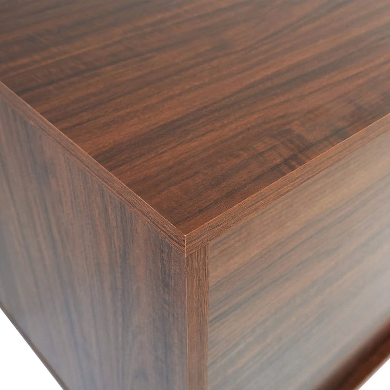 Meuble TV Rochester à 2 tiroirs et 4 étagères avec pieds en fer