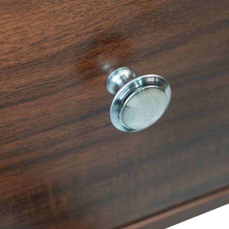 Meuble TV Rochester à 2 tiroirs et 4 étagères avec pieds en fer