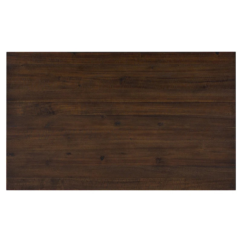 Ensemble de salle à manger rustique 6 pièces avec table, 4 chaises rembourrées et un banc