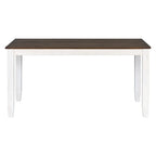 Ensemble de salle à manger rustique 6 pièces avec table, 4 chaises rembourrées et un banc