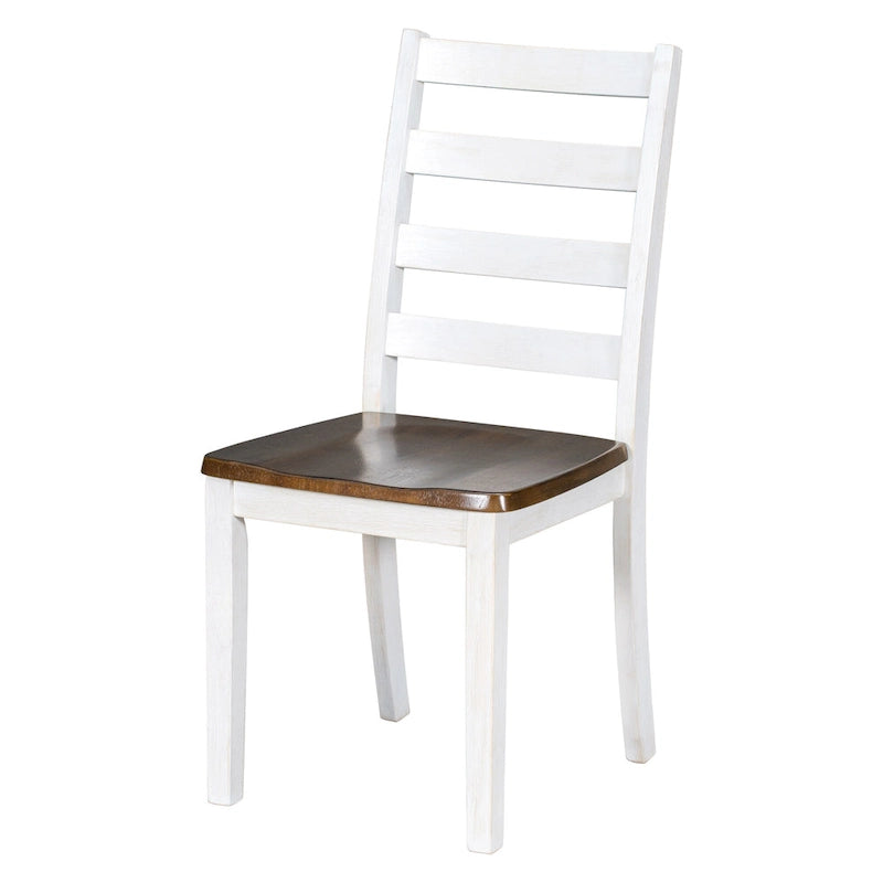 Ensemble de salle à manger rustique 6 pièces avec table, 4 chaises rembourrées et un banc