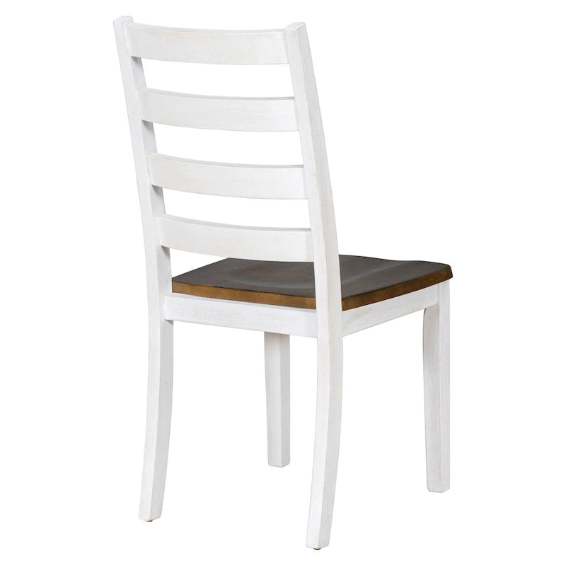 Ensemble de salle à manger rustique 6 pièces avec table, 4 chaises rembourrées et un banc