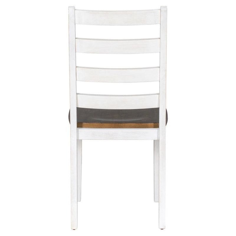 Ensemble de salle à manger rustique 6 pièces avec table, 4 chaises rembourrées et un banc