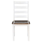 Ensemble de salle à manger rustique 6 pièces avec table, 4 chaises rembourrées et un banc