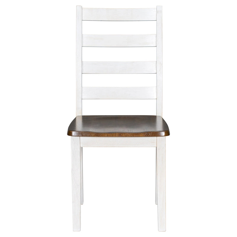 Ensemble de salle à manger rustique 6 pièces avec table, 4 chaises rembourrées et un banc