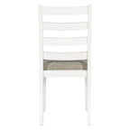 Ensemble de salle à manger rustique 6 pièces avec table, 4 chaises rembourrées et un banc