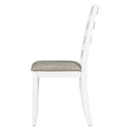 Ensemble de salle à manger rustique 6 pièces avec table, 4 chaises rembourrées et un banc