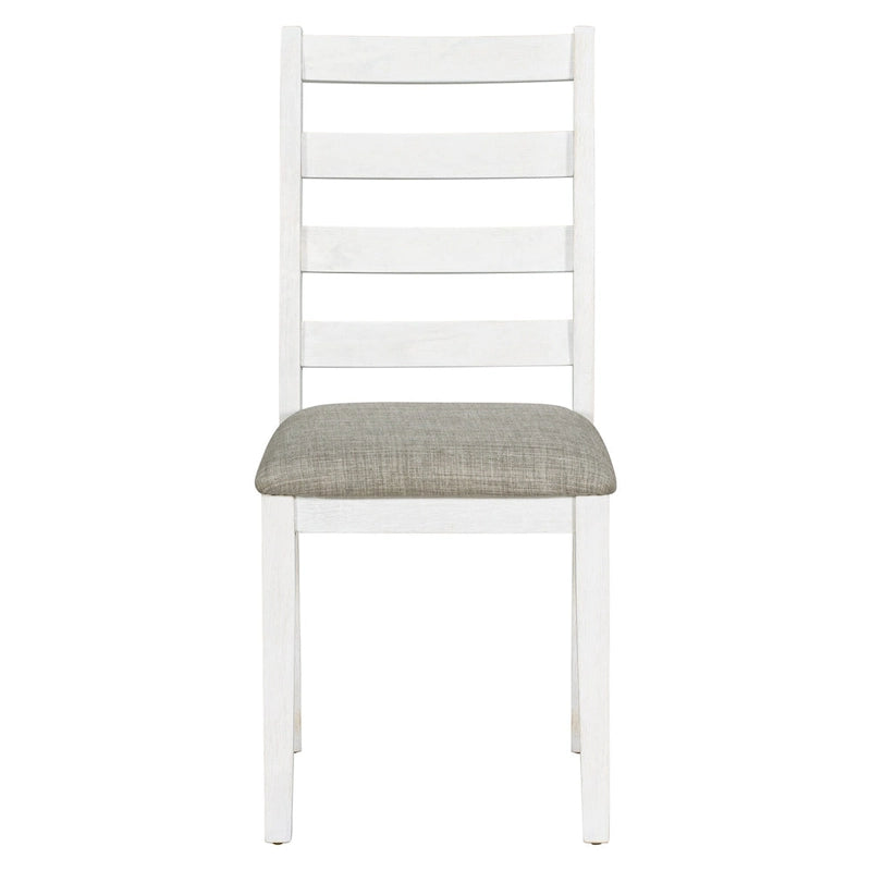 Ensemble de salle à manger rustique 6 pièces avec table, 4 chaises rembourrées et un banc