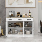 Buffet de style campagnard avec 3 tiroirs et 3 portes