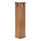 Vitrine d'angle avec éclairage, étagères réglables en verre trempé, fond miroir, vitrine d'exposition