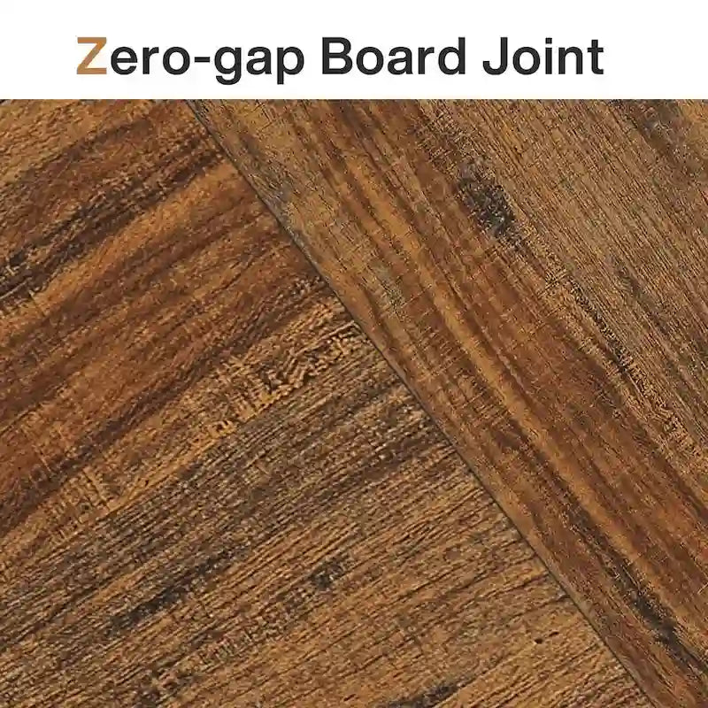 Table de salle à manger extensible pour 6 à 8 personnes, table rectangulaire en bois avec structure en métal