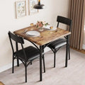 Upholstered dining table and chairs