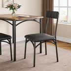 Table et chaises de salle à manger rembourrées