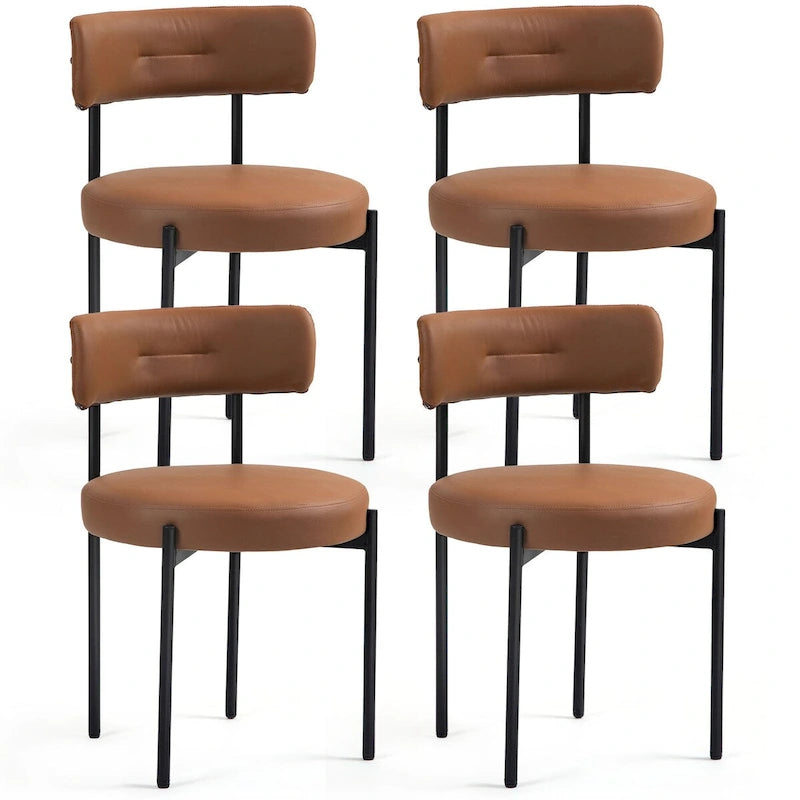 Ensemble de 4 chaises de salle à manger AVAWING, style moderne du milieu du siècle, pour la cuisine.