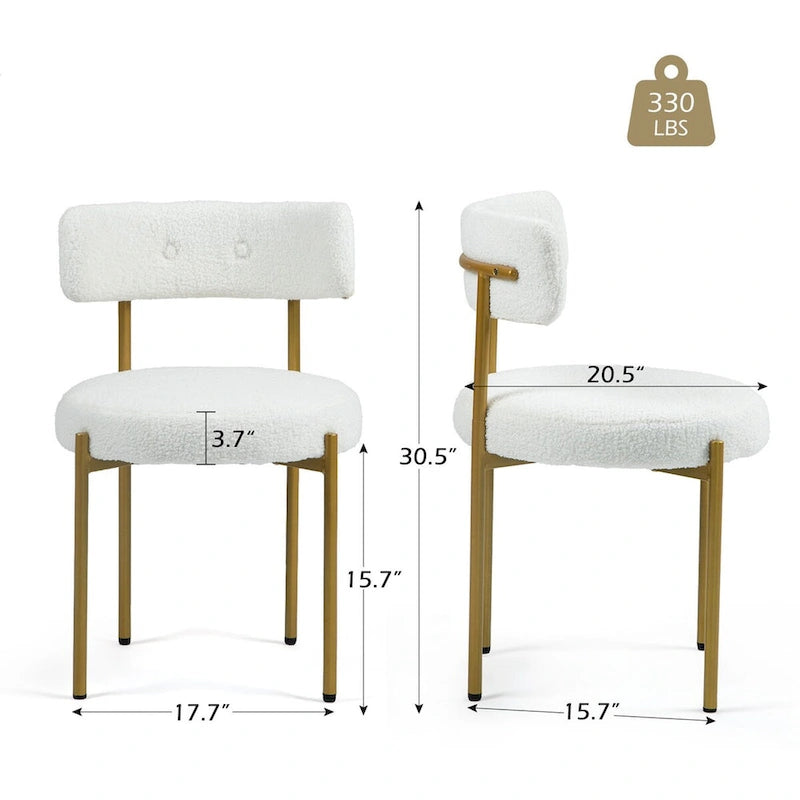 Ensemble de 4 chaises de salle à manger AVAWING, style moderne du milieu du siècle, pour la cuisine.