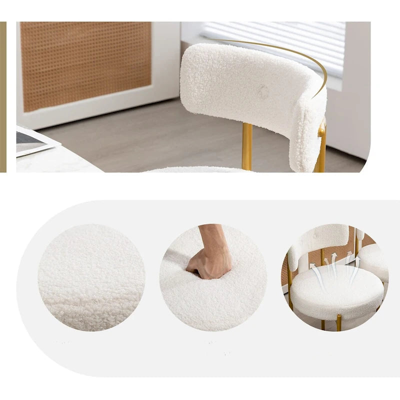 Ensemble de 4 chaises de salle à manger AVAWING, style moderne du milieu du siècle, pour la cuisine.