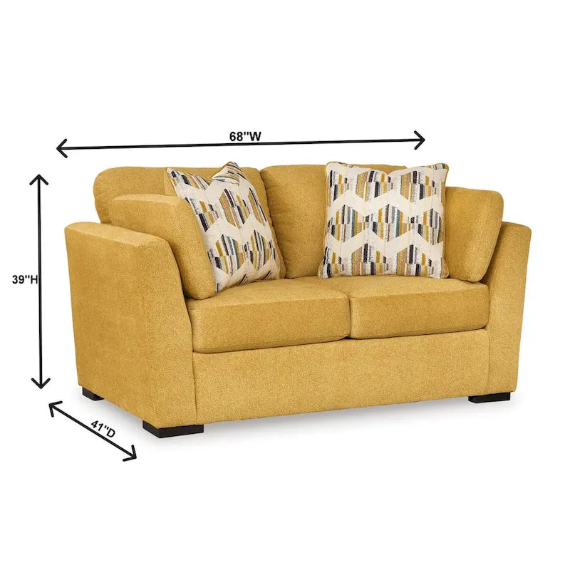 Ensemble de salon 3 pièces Clareen de Roundhill Furniture, comprenant un canapé, une causeuse et un fauteuil Cutler.