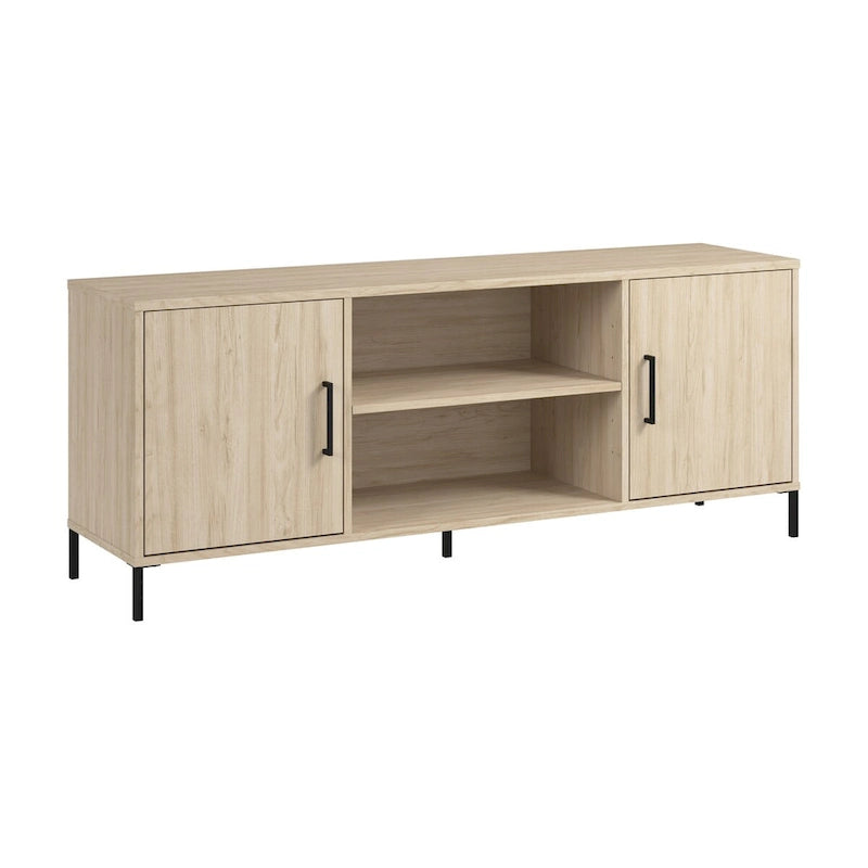 Meuble TV Essence 58W de Bush Furniture avec portes et étagères