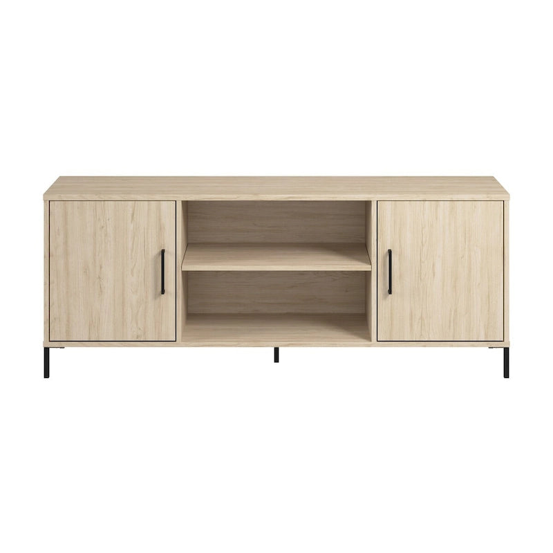 Meuble TV Essence 58W de Bush Furniture avec portes et étagères