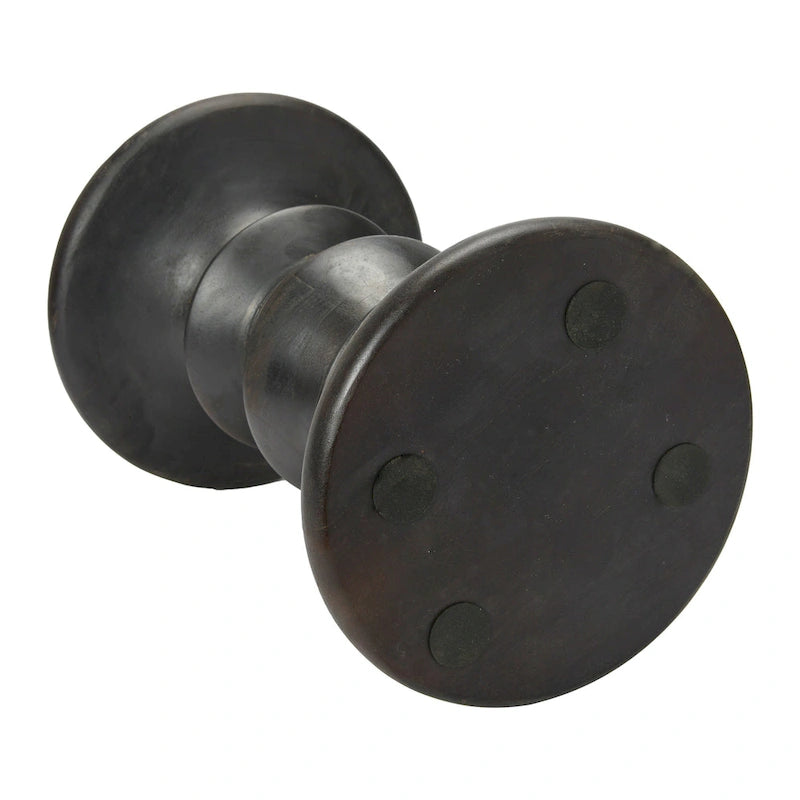 Table d'appoint ou tabouret Berns en bois massif, style moderne du milieu du siècle.