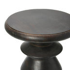 Table d'appoint ou tabouret Berns en bois massif, style moderne du milieu du siècle.