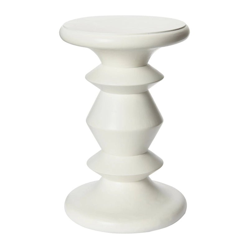 Table d'appoint ou tabouret Berns en bois massif, style moderne du milieu du siècle.