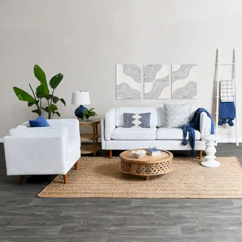 Table d'appoint ou tabouret Berns en bois massif, style moderne du milieu du siècle.