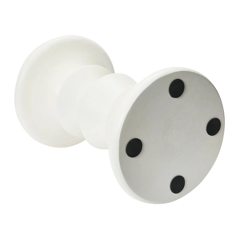 Table d'appoint ou tabouret Berns en bois massif, style moderne du milieu du siècle.