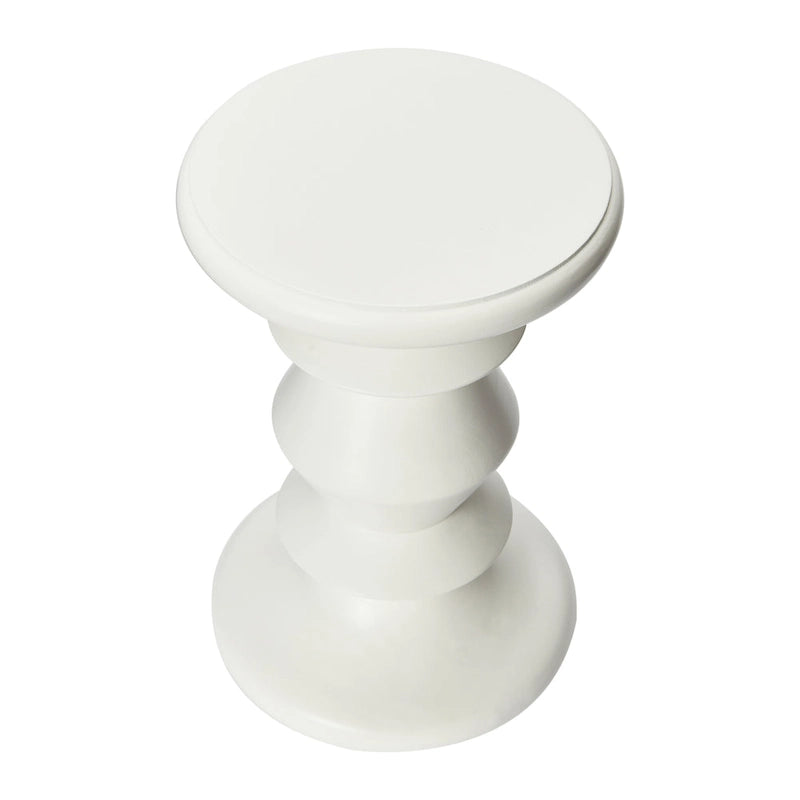 Table d'appoint ou tabouret Berns en bois massif, style moderne du milieu du siècle.