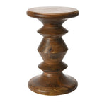 Table d'appoint ou tabouret Berns en bois massif, style moderne du milieu du siècle.