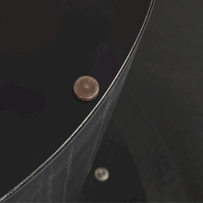 Table de salle à manger ronde à piédestal en chêne massif de 52 pouces