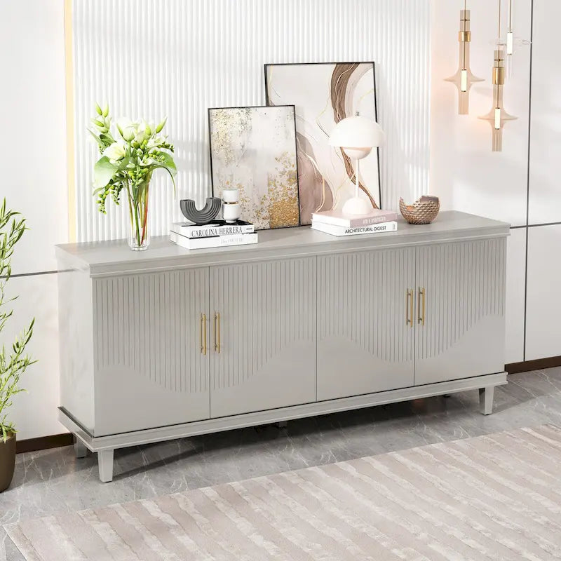 Buffet moderne à 4 portes pour salon, chambre et cuisine