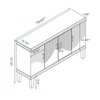 Buffet moderne à 4 portes pour salon, chambre et cuisine