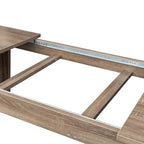 Table de salle à manger rectangulaire extensible, table de cuisine fonctionnelle pour 4 à 12 personnes