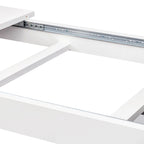 Table de salle à manger rectangulaire extensible, table de cuisine fonctionnelle pour 4 à 12 personnes