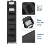 Organisateur de rangement pour salle de bain Nestl - Armoire haute sur pied pour papier toilette, serviettes et autres accessoires de rangement de salle de bain