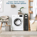 Organisateur de rangement pour salle de bain Nestl - Armoire haute sur pied pour papier toilette, serviettes et autres accessoires de rangement de salle de bain