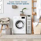 Organisateur de rangement pour salle de bain Nestl - Armoire haute sur pied pour papier toilette, serviettes et autres accessoires de rangement de salle de bain