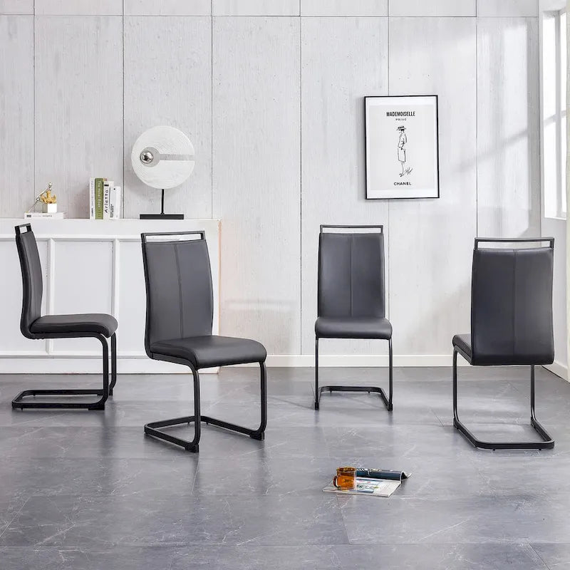 Ensemble table et chaises. 1 table et 4 chaises. Table à manger rectangulaire