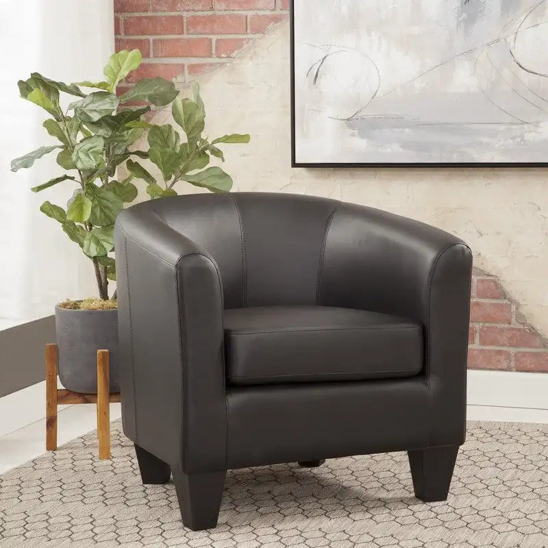 Solid Wood Grafton Home Enzo Upholstered Accent Barrel Chair - image 12