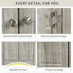 Meuble d'angle triangulaire en MDF avec étagères réglables