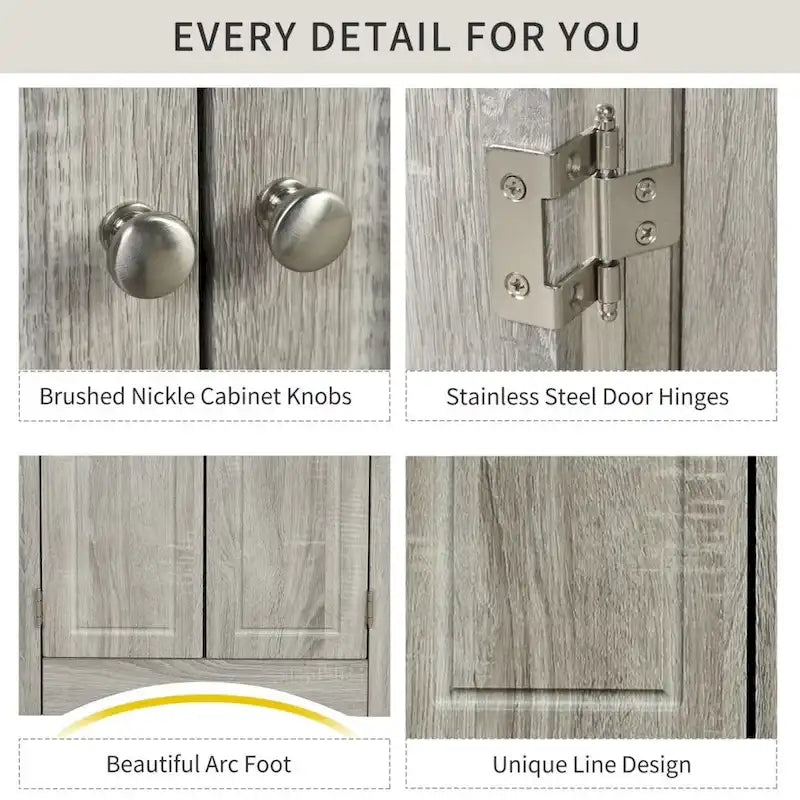 Meuble d'angle triangulaire en MDF avec étagères réglables