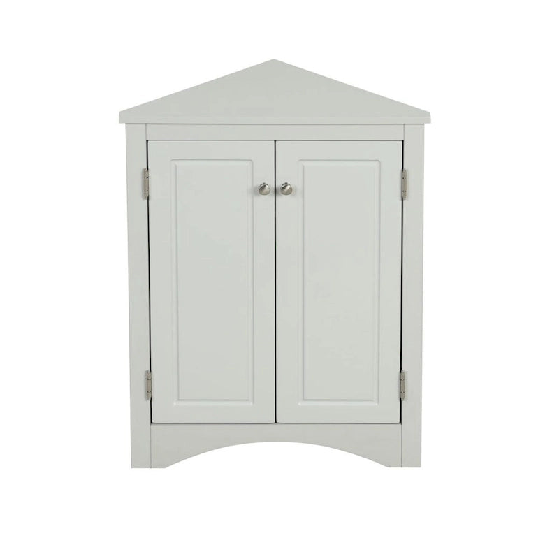 Meuble d'angle triangulaire en MDF avec étagères réglables