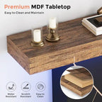 Console sur pied de style campagnard 43,3 cm, table d'appoint pour salon, table d'entrée, bureau étroit