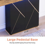 Console sur pied de style campagnard 43,3 cm, table d'appoint pour salon, table d'entrée, bureau étroit