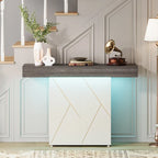 Console sur pied de style campagnard 43,3 cm, table d'appoint pour salon, table d'entrée, bureau étroit