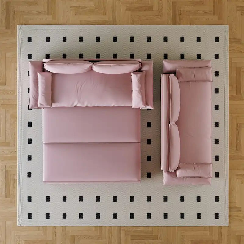 Canapé-lit convertible 3 en 1 Queen 70,1 avec 2 oreillers moelleux