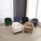 Modern style decorated chair Living room Bucket chair with cushion and pillow single sofa chair